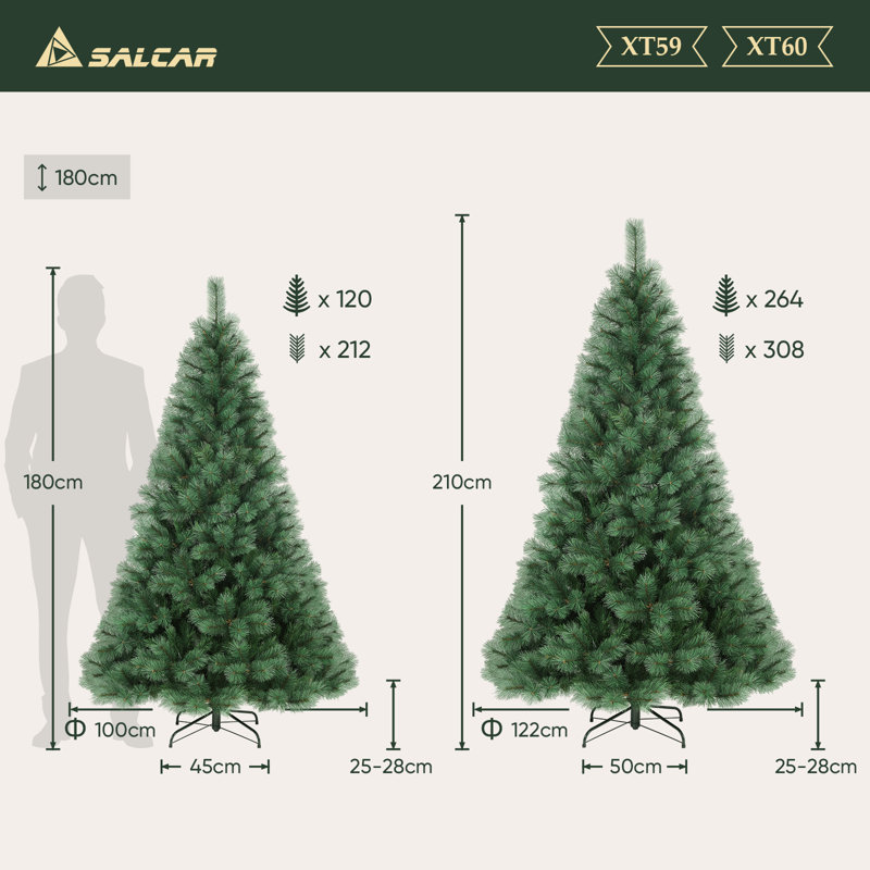 210cm H Artificial Christmas Tree