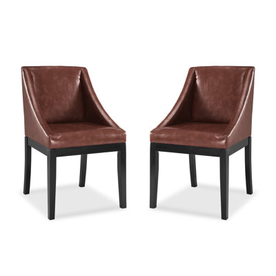 Melson Faux Leather Upholstered Armchair