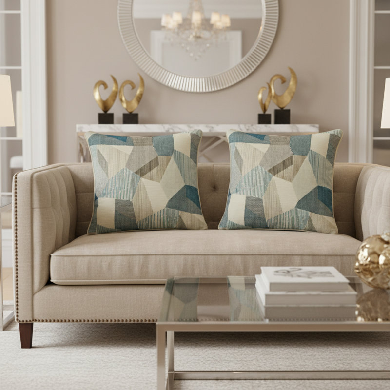 Jetson Velvet Square Pillow Cover & Insert