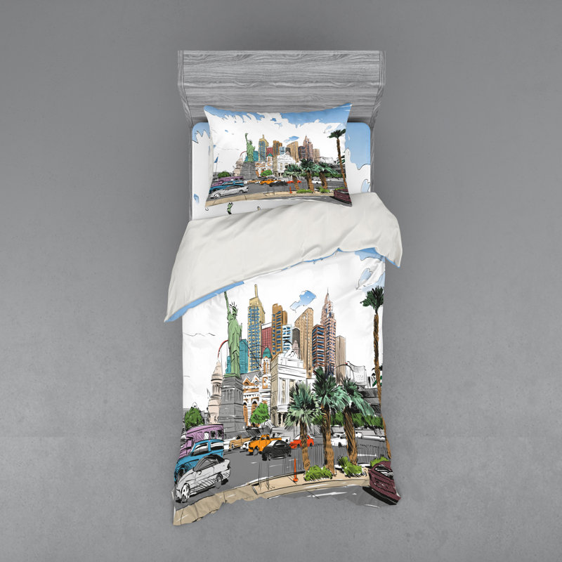 Modern & Contemporary Polyester Duvet Cover, Twin XL Duvet Cover + 2 Additional Pieces