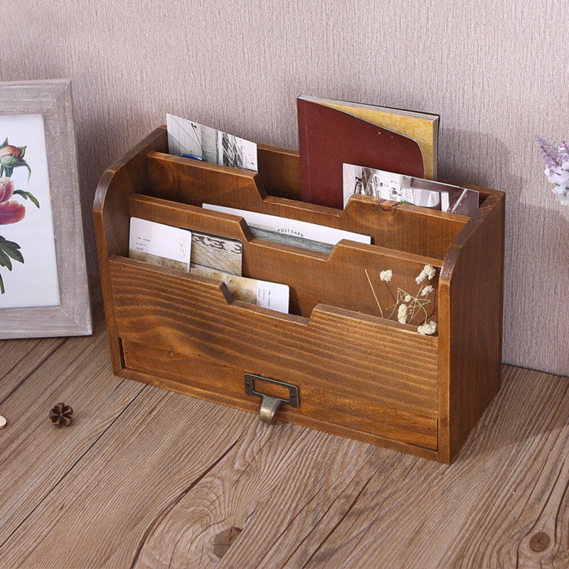 Manufactured Wood Desk Organiser