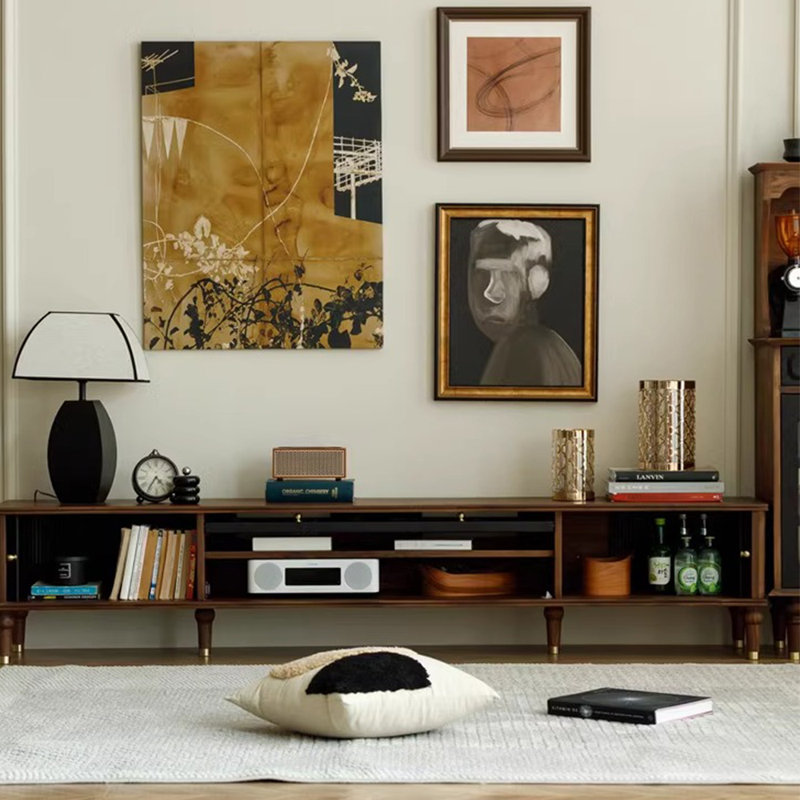Meuble télé rétro de style français, 70.87"