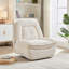 Fauteuil inclinable manuel pivotant à 360 degrés en velours côtelé pour le salon et la chambre de bébé, confortable et durable