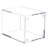3-Piece Acrylic Desktop Pen Holder, Transparent Rectangular Storage Box