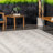 Ezri Diamond Indoor/Outdoor Area Rug for Living Room Patio Deck Front Porch Kitchen, Ivory/Dark Grey-542803194