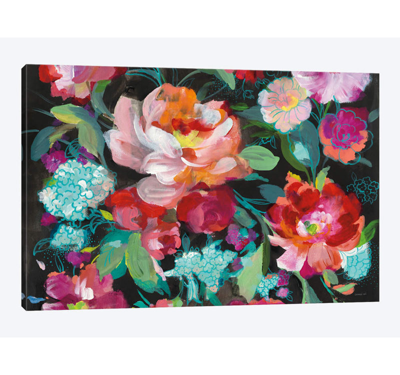 « brillante floral medley crop », reproduction sur toile, H 40 po x l 60 po x P 1,5 po