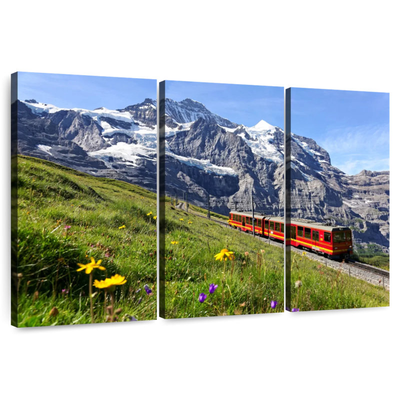 Chemin de fer Mehar Jungfrau, H 48 po x l 74 po