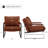 Eisenman 27.09'' W Leather Upholstered Accent Armchair-162999971