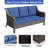 Tojuana Patio Set Rattan Outdoor Furniture Set with Cushions