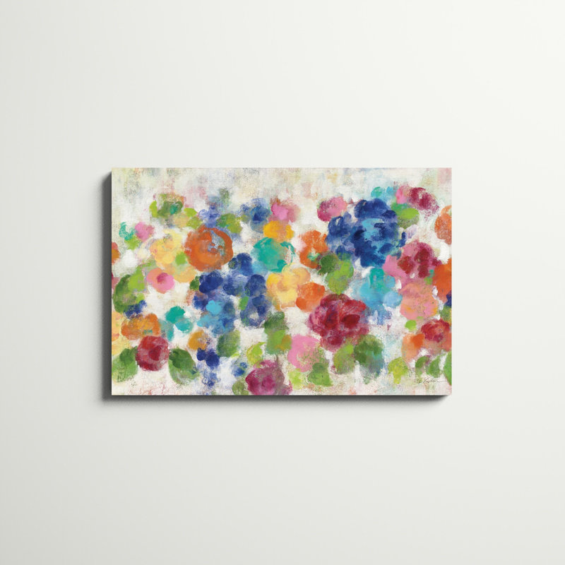 «Hydrangea Bouquet I» par Silvia Vassileva, reproduction d'art sur toile tendue, H 24 po x l 36 po