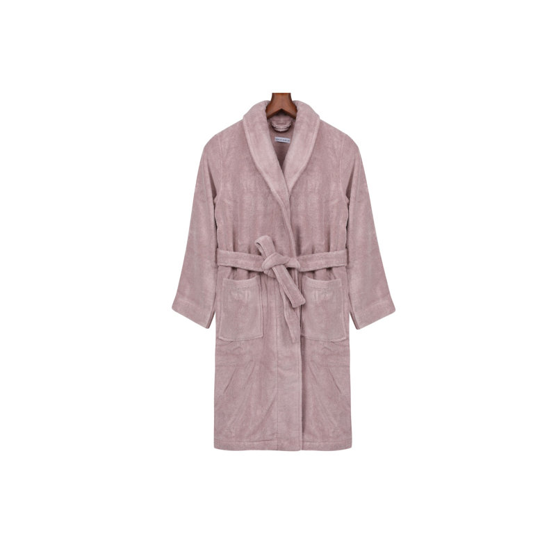 Peignoir mi-mollet unisexe Boersma, S, Rose