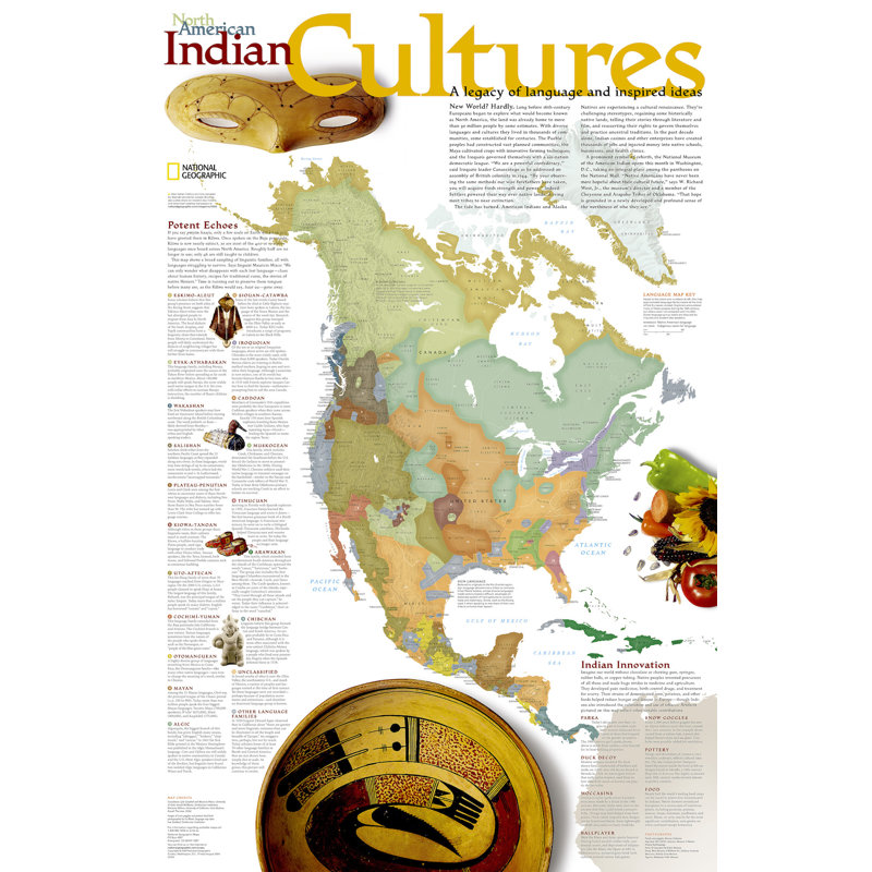 Carte d’affiche cultures indiennes north american, Tube
