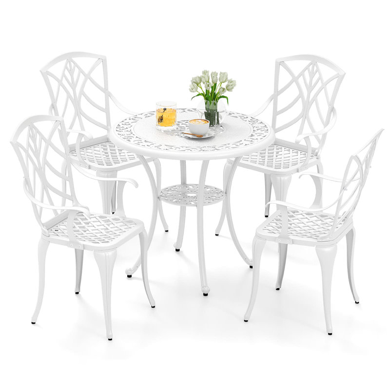 Round 5 - Piece 4 - Person 80Cm L Outdoor Table Set