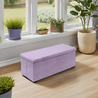 Banc de rangement avec repose-pieds