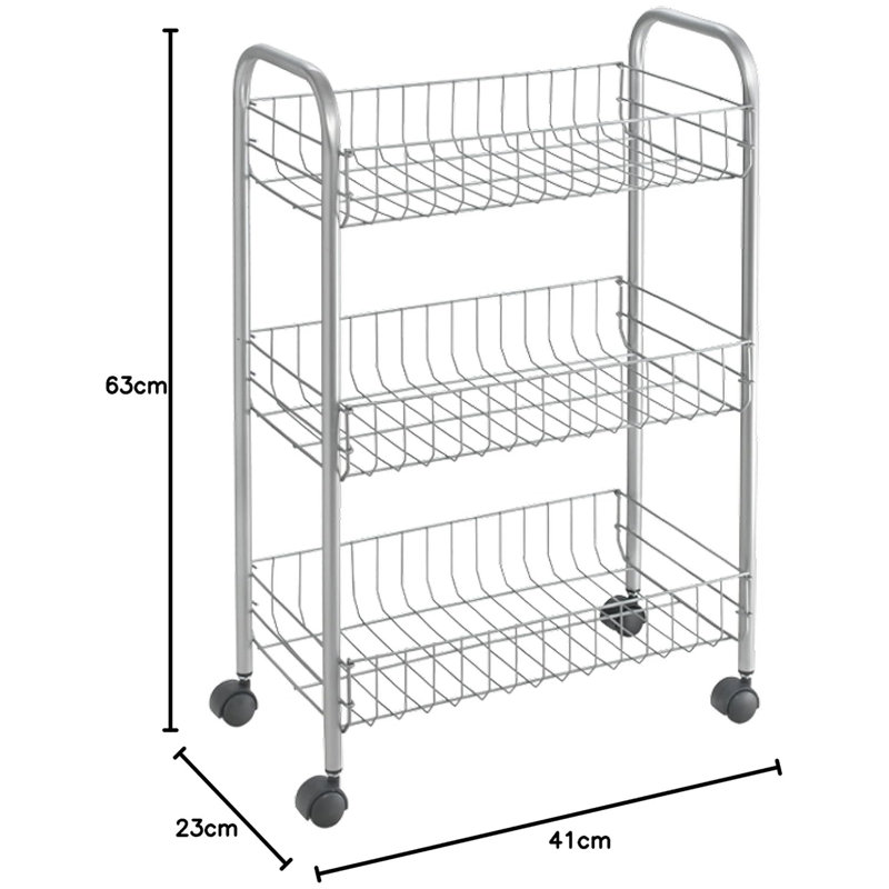 64cm H x 24cm W Utility Cart