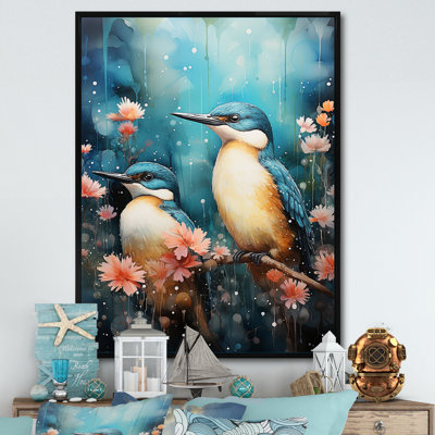Harmonie aquatique - impressions sur toile d'oiseaux