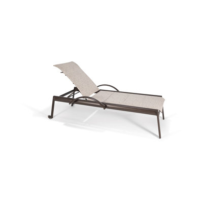 Chaise longue rembourrée Icon avec accoudoirs réglables