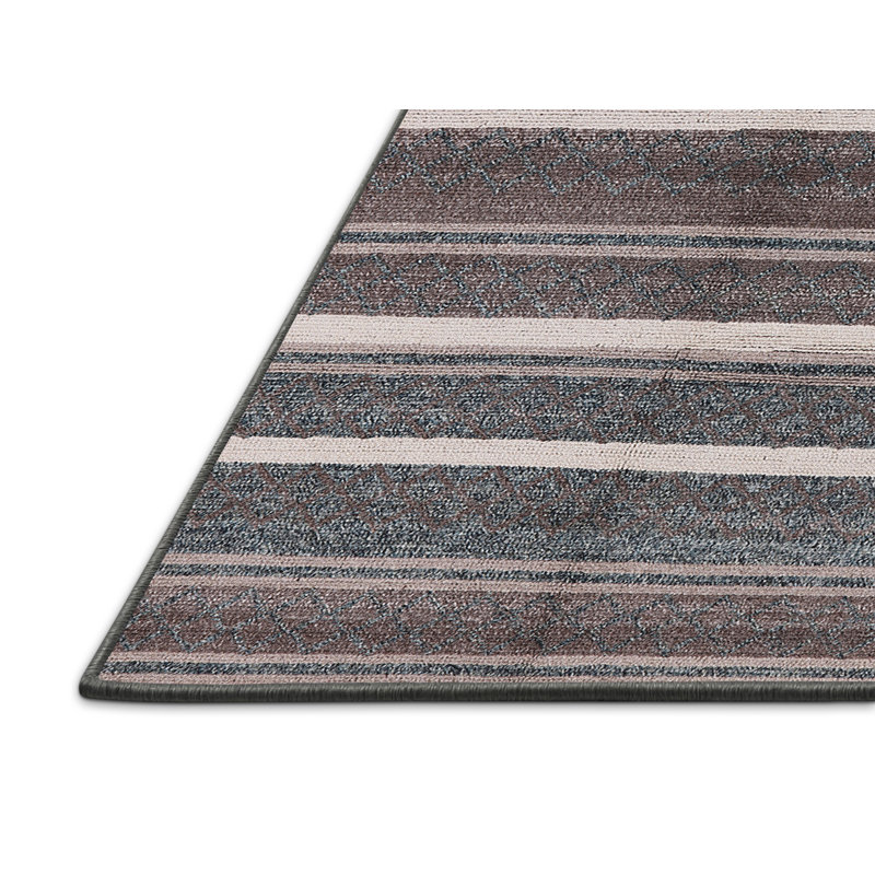 Tapis brun / gris Kropf, Tapis de couloir 2 pi x 5 pi