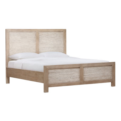 Roux Reclaimed Pine Panel Bed, Light Natural and Grey Wash