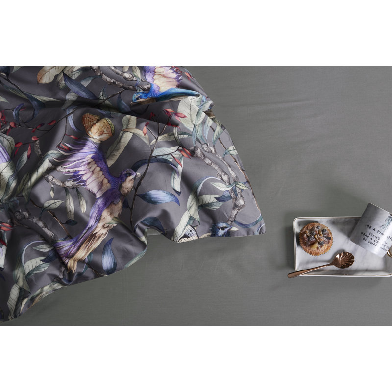 Fauna Birds Sateen Duvet Cover, King