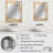 Cream Marbled Melody II - Abstract Unique Wall Mirror, Beige Mirror, Printed Metal Art-941244088