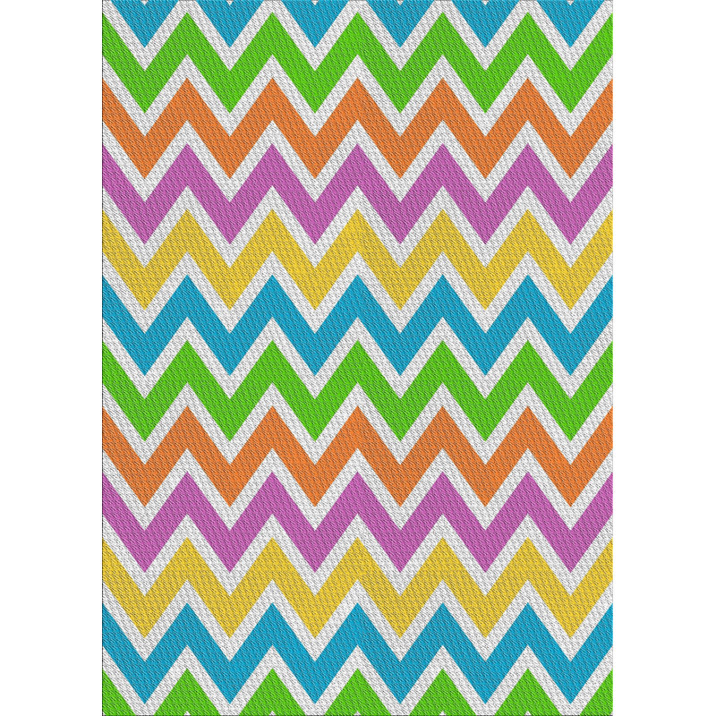 Tapis rose/bleu/vert à motifs Beacan, Rectangle 7 pi x 10 pi
