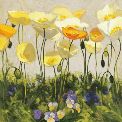 Coquelicots et pensées II