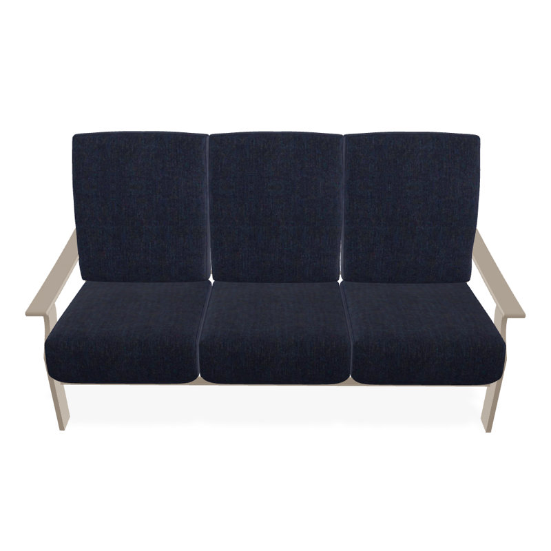 Canapé de patio profond avec coussins St. Catherine, Désert, Spectre indigo Sunbrella®