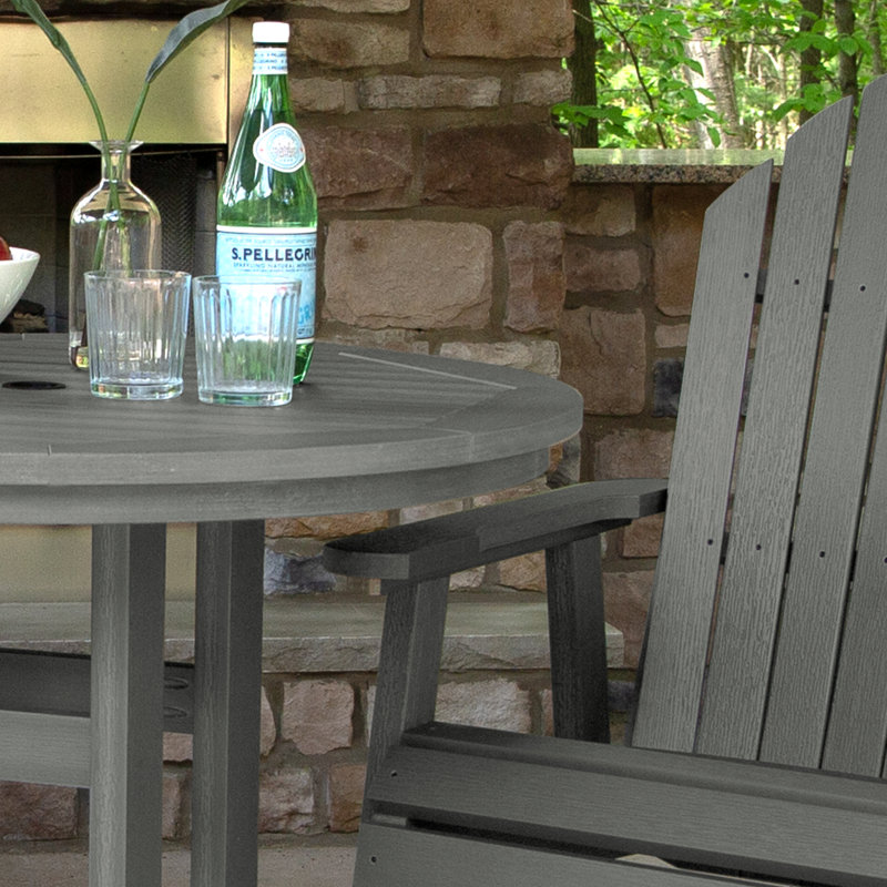 Anette 2-Person 36" Round, Counter-Height Dining Set, Coastal Teak