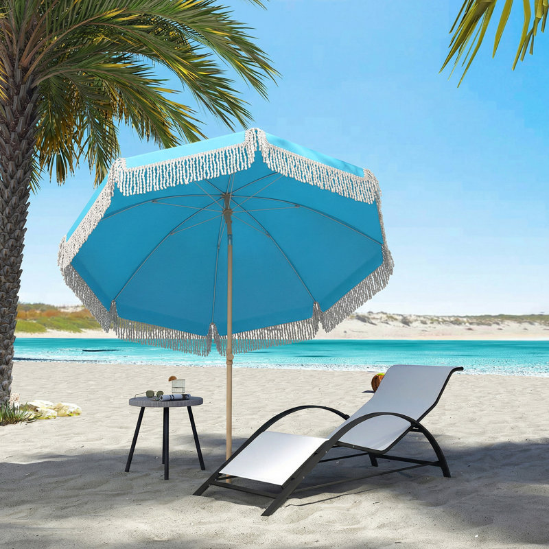174cm Beach Parasol, Blue