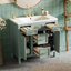 Meuble-lavabo 36 po avec lavabo intégré en résine - 4 tiroirs, 2 portes-1076157518