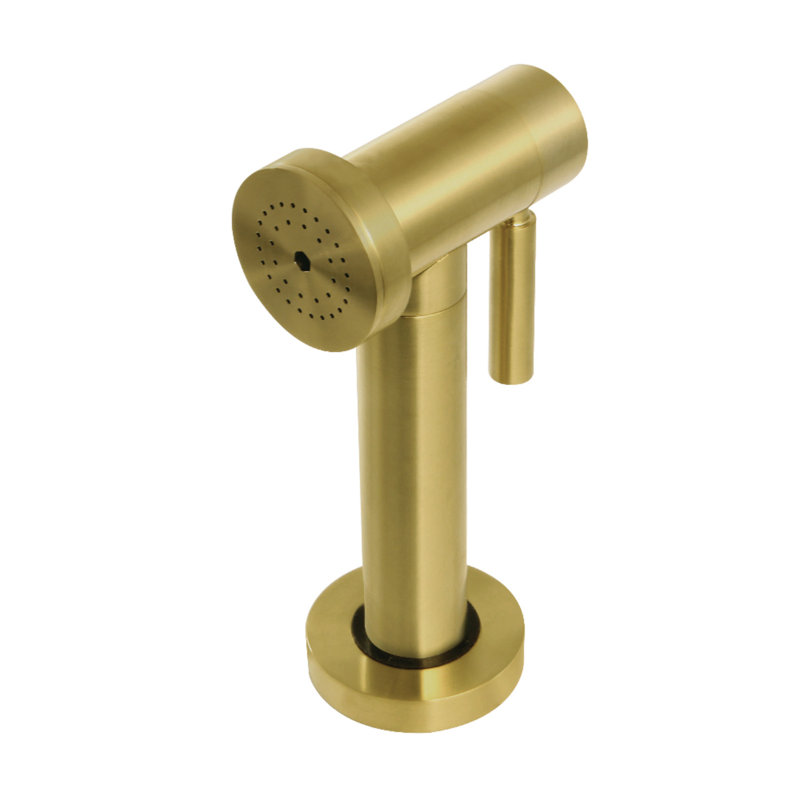 Kingston Brass Brass Kitchen Faucet Side Sprayer, Brushed Brass