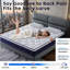 Matelas hybride à ressorts ensachés en mousse à mémoire de forme de 10 pouces dans une boîte avec mousse à mémoire de forme certifiée Certipur-US-2096490628