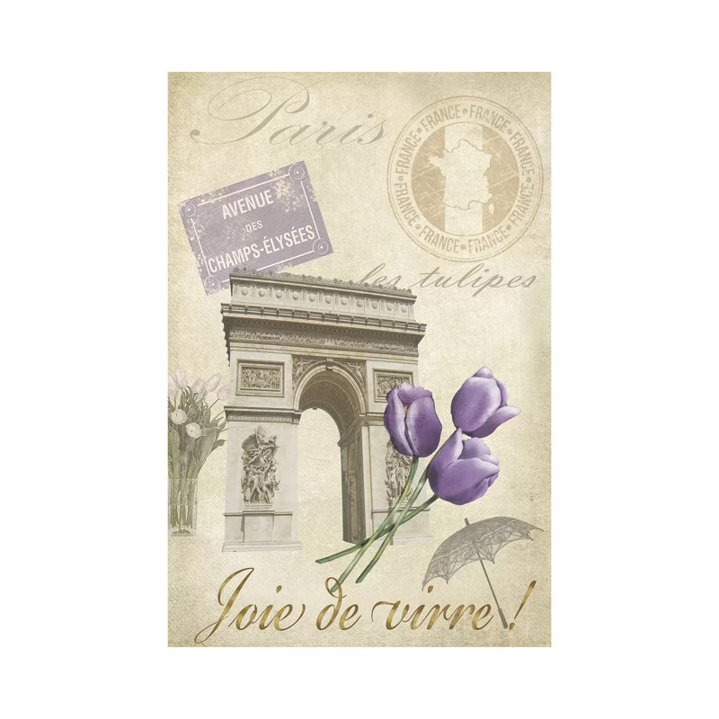 Paris Tour II by Jade Reynolds - Wrapped Canvas Print, 66.04 cm H x 45.72 cm W x 3.175 cm D