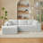 L-Shaped Cloud Sectional Sofa with Deep Seat and No Assembly Required-1834390781