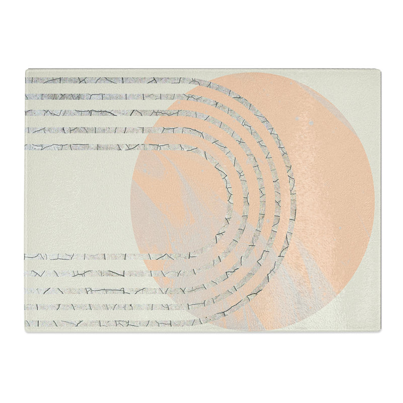 Cracked Moon  Glass Chopping Board