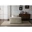 Chaise longue blanche avec revêtement en velours côtelé, 3 coussins décoratifs, accoudoirs larges, support ergonomique, mousse à mémoire de forme, fauteuil moderne surdimensionné sans assemblage pour se détendre à la maison, rembourrage en mousse, forme, espace de vie-963770801