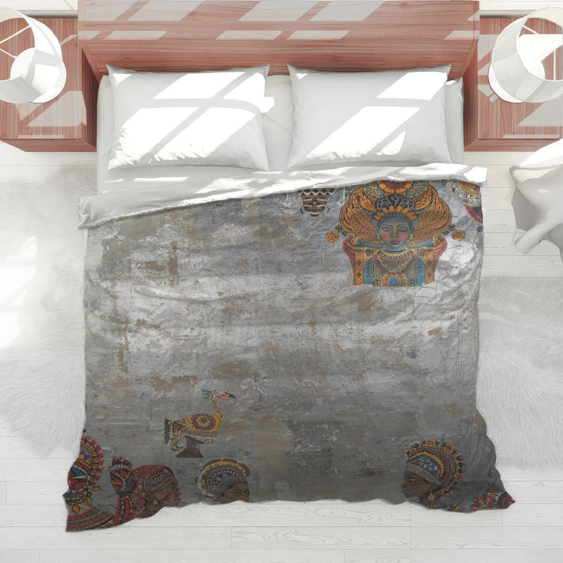 African Inspired Art Comforter, Queen