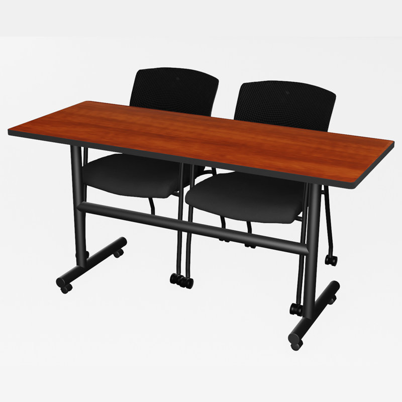 Table de nidification 72 po x 24 po Inbox Zero Kobe, H 29 po x L 60 po x P 24 po, Gris, 2