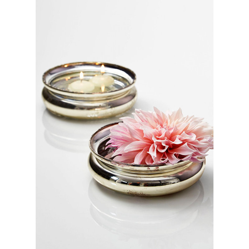 Bol décoratif en verre mercurisé Lavendon