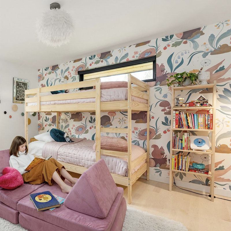 Wallpaper by Kelsey Garrity Riley, White/Brown/Green, Non-Pasted
