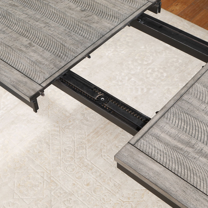 Rectangular Dining Table with Extension Leaf
