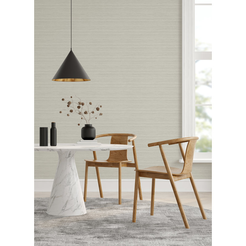 Rouleau de papier peint L 27 pi x l 27 po Tahiyah, Ardoise