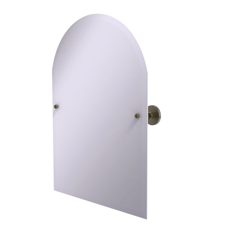Miroir d’appoint arqué 21 "x 29" Marchmont, Laiton antique