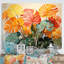 «Orange Green Tropical Plants I» sur toile-2072477772-2072477813