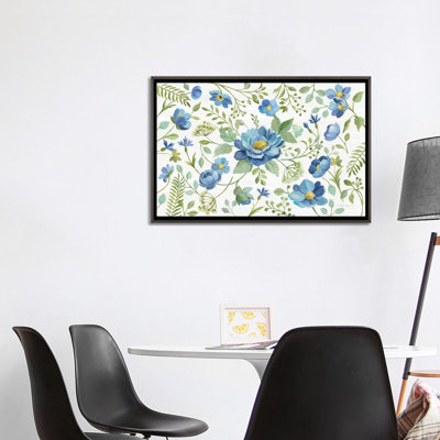 «Botanical Blue I» par Silvia Vassileva - impression d'art graphique