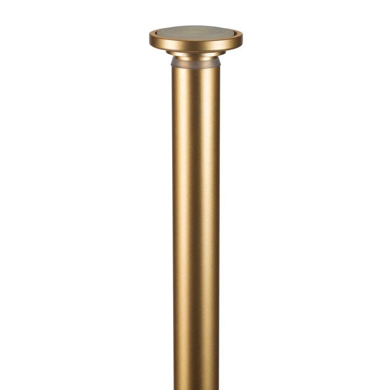 Ikemsinachi Steel, Zinc Alloy Adjustable Tension Rod, Satin Gold, 24'' - 42''