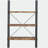 Antique Nutmeg and Black 4-shelf Bookcase-1935749559