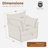 Merchelle 36'' W Oversized Premium Chenille Armchair With Accent Pillow & Removable Cushions-800230967-782254578