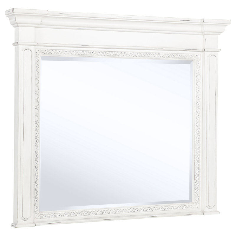 Miroir pour commode Weitzel, blanc rétro